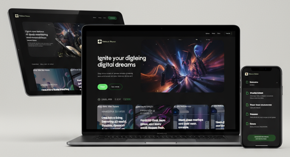 Neon 3D Marketing Site